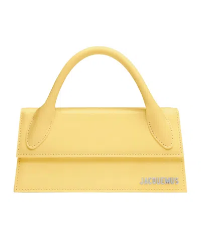 Jacquemus Flap Shoulder Bag In Light Yellow