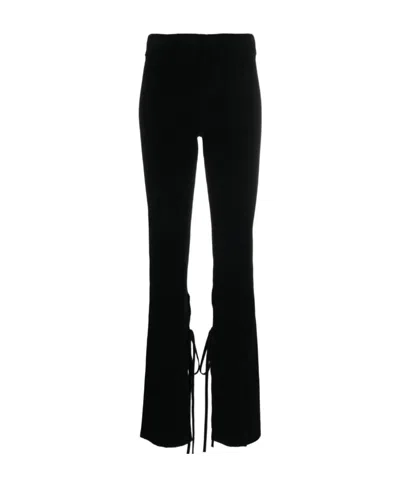 Jacquemus Flared-hem Trousers In Black