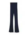 Jacquemus Flared Knitted Trousers In Black