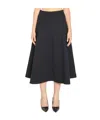 Jacquemus High Waist Embroidered Maxi Skirt In Black