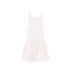 Jacquemus Agave Flared Midi Dress With Square Neckline In White