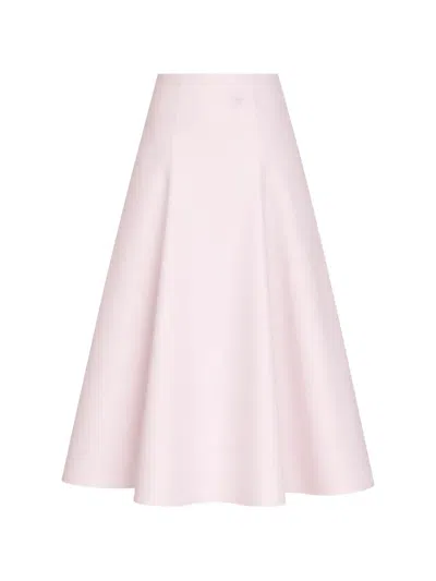 Jacquemus Flared Midi Skirt In Neutral