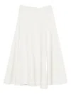 Jacquemus Flared Midi Skirt In Yellow