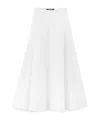 Jacquemus Flared Skirt In White