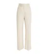 Jacquemus Flared High-waisted Tailored Trousers In Ivory