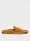 Jacquemus Suede Leather Moccasin-style Sandals In Brown