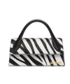 Jacquemus Le Chiquito Long Leather Bag In Black