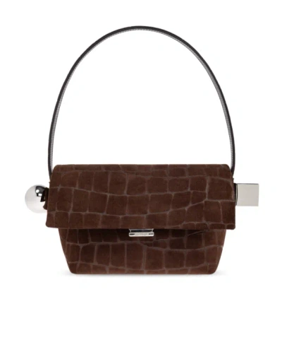 Jacquemus Flip Shoulder Bag In Brown
