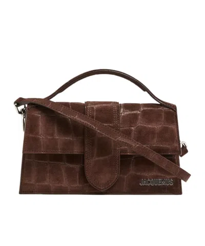 Jacquemus Flip Shoulder Bag In Dark Brown
