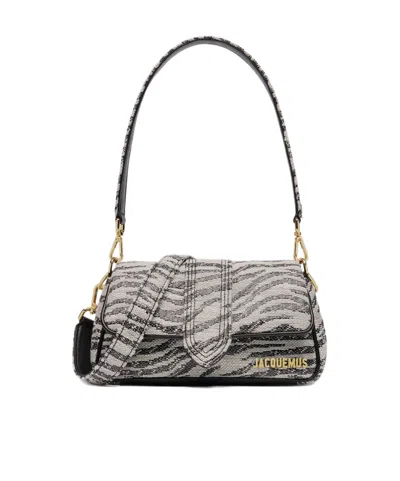 Jacquemus Flip Shoulder Bag In Gray