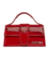 Jacquemus Rectangular Smooth Top Handle Shoulder Bag In Red