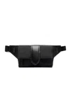Jacquemus Le Petit Messenger Bambin Bag In Black