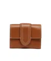 Jacquemus Le Compact Bambino Wallet In Light Brown