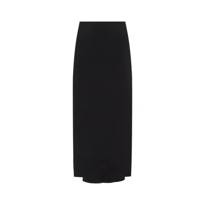 Jacquemus Floor-length Viscose Blend Skirt In Black