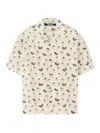 Jacquemus Mens La Chemise Jean Graphic-print Cotton Shirt Duck Light Beige Gr In Neutral