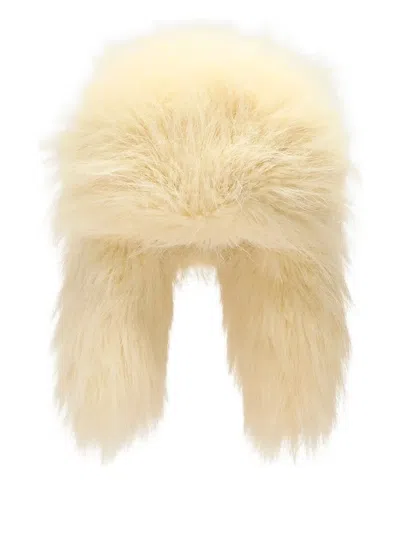 Jacquemus Fluffy Hat In Neutral