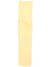 Jacquemus Peplo Draped Maxi Dress In Yellow