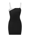 Jacquemus Black 'la Mini Robe Aro' Mini Dress In Black