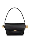 Jacquemus 'le Rond Carre' Black Shoulder Bag With Shoulder Strap In Black