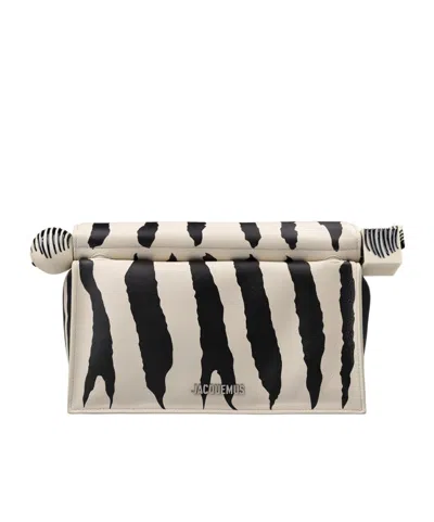 Jacquemus Folding Clutch Bag In Brown