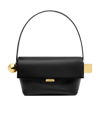 Jacquemus Folding Shoulder Bag In Black