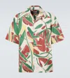 Jacquemus Fonccio Cotton Shirt With Abstract Vegetable Print In Multi