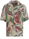 Jacquemus Fonccio Cotton Shirt With Abstract Vegetable Print In Multi