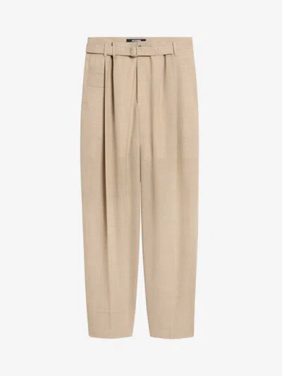 Jacquemus Formal Canevas Pants In Beige