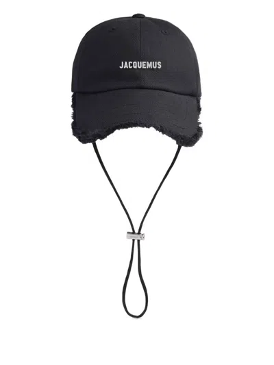 Jacquemus Artichaut Distressed Baseball Cap In Black