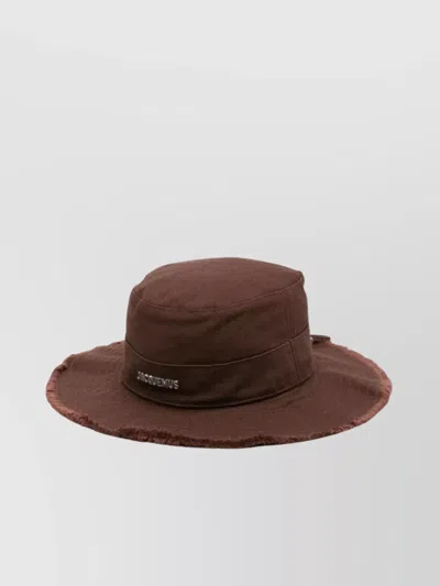 JACQUEMUS FRAYED EDGE ARTICHOKE BUCKET HAT