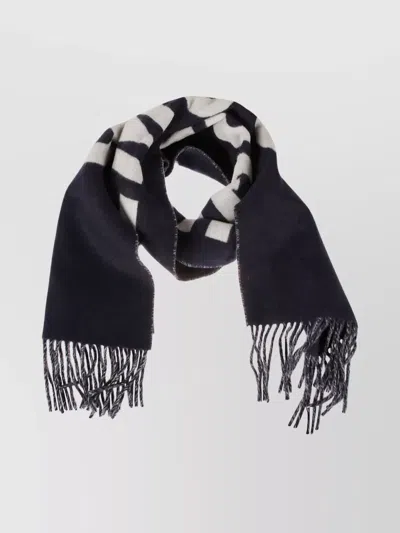 Jacquemus Fringe Detail Scarf For Everyday Wear In Black