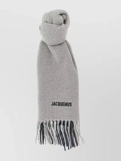 Jacquemus Fringe Harvest Scarf In Two Tones