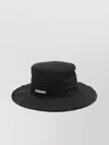 Jacquemus Fringed Edge Artichoke Bob Hat In Black