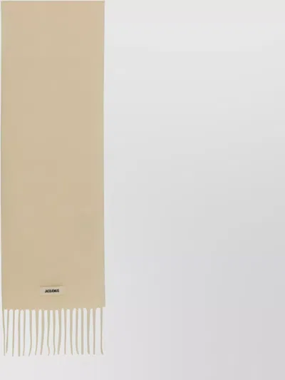 Jacquemus Fringed Edges Wool Blend Scarf