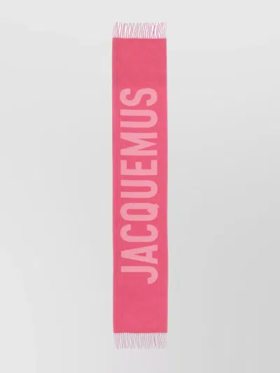 Jacquemus Fringed Ends Wool Blend Scarf