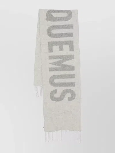 Jacquemus Fringed Logo Jacquard Scarf