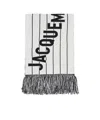 Jacquemus Liga Scarf In Black/white
