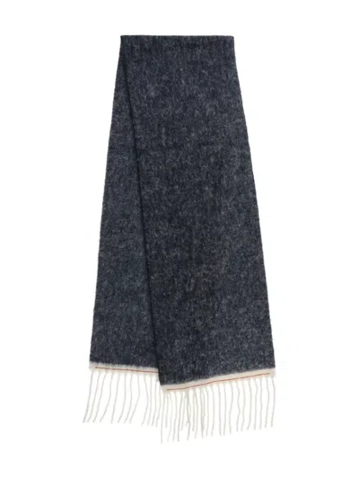 Jacquemus Fringed Scarf In Blue