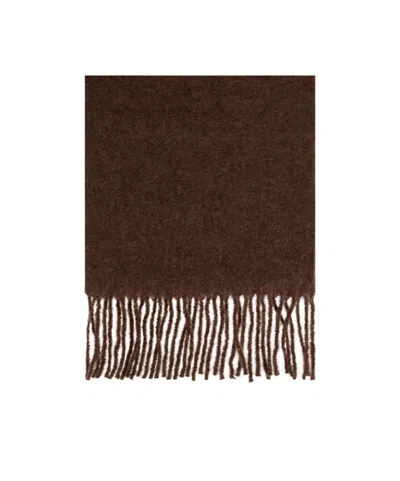 Jacquemus Fringed Scarf In Brown