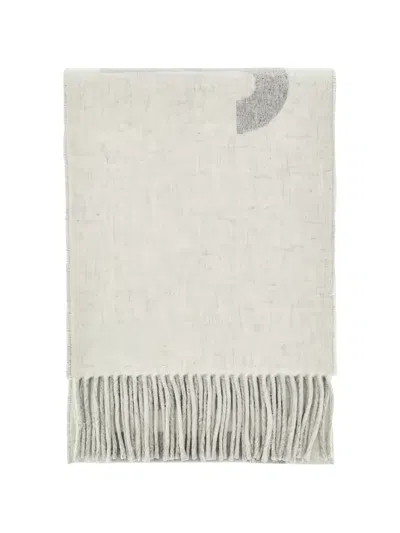 Jacquemus Fringed Scarf In Gray