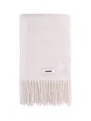 Jacquemus Fringed Scarf In Neutral