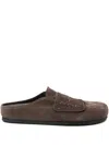 Jacquemus Les Mules Mocassin In Suede Shoes In Brown