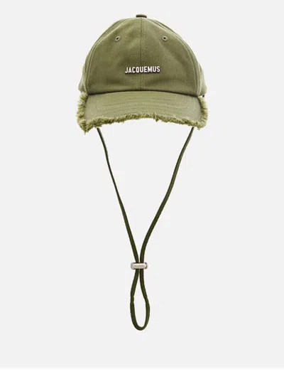 Jacquemus Fringed Topstitched Cap