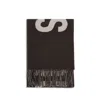 Jacquemus Fringes Wool Scarf In Brown
