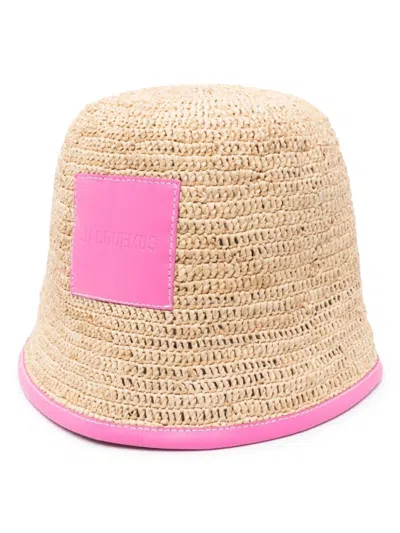 JACQUEMUS FUCHSIA LE BOB SOLI BUCKET HAT