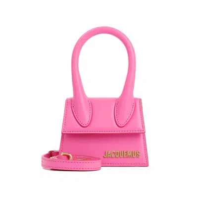Jacquemus Pink Le Chiquito Moyen Leather Top Handle Bag