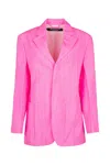 Jacquemus Woman Suit Jacket Fuchsia Size 4 Virgin Wool, Elastane In Fuchsia