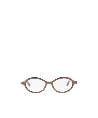 Jacquemus Full Frame Plain Mirror In Brown