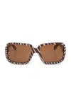 Jacquemus Cabana Square Sunglasses In Brown