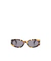 Jacquemus Ovalo - T-shell / Matt Black Sunglasses In Gray